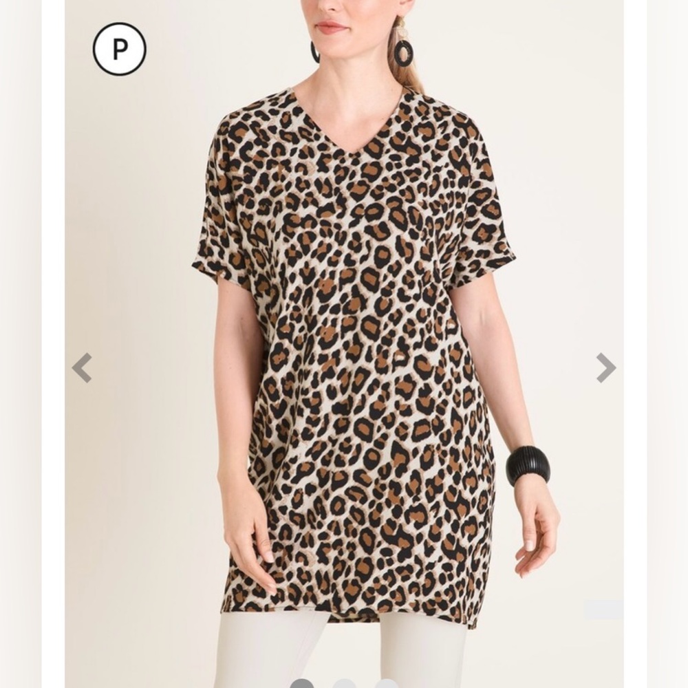 Chico Leopard Bathing Suit Cover Up